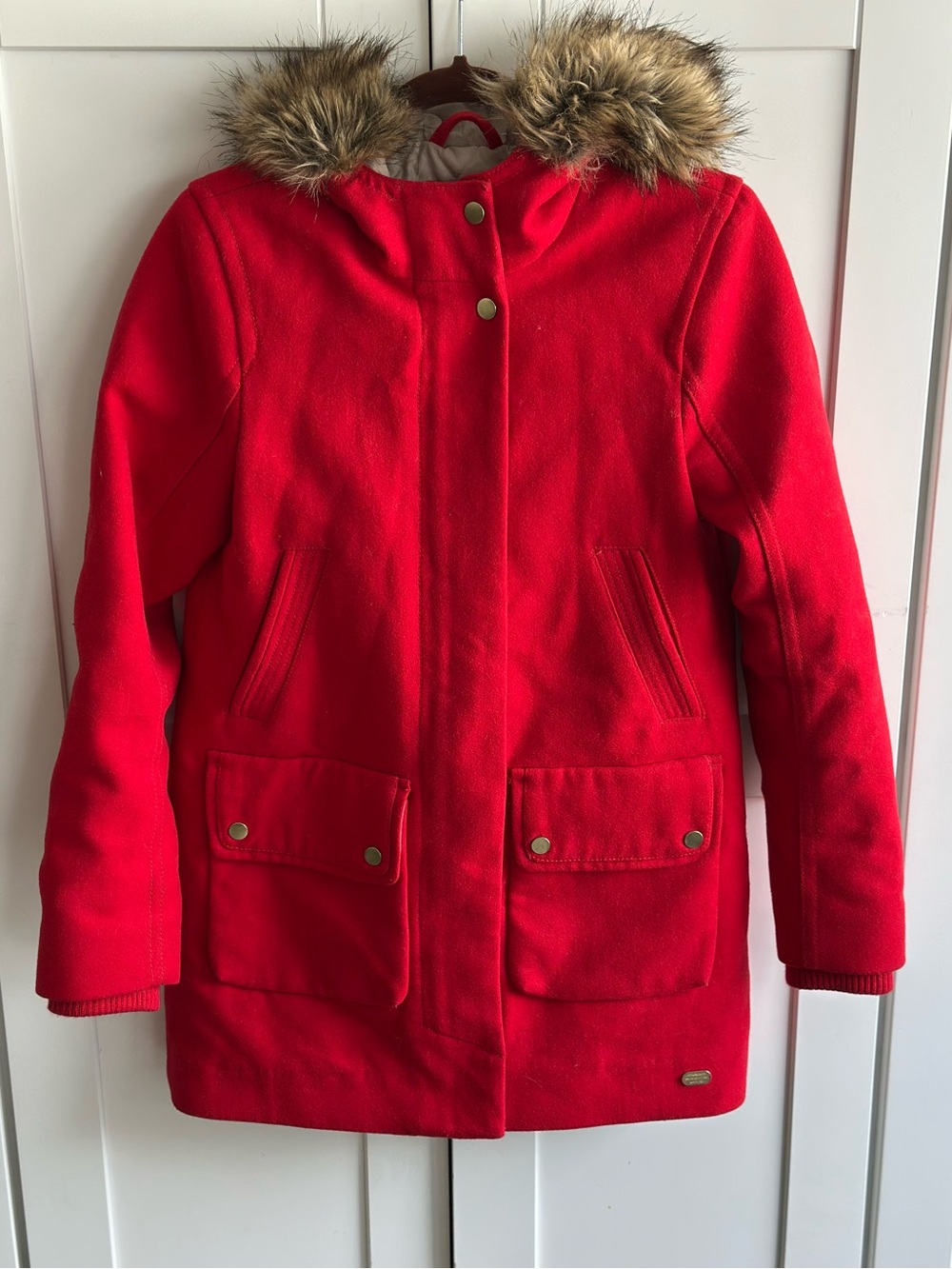 ❤️ Abercrombie & Fitch Heritage Wool Hooded Coat – XS ❤️